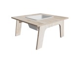 Keukenhof baby tafel bak L80 x B80 x H40 cm Grey craft oak Tangara Groothandel voor de Kinderopvang Kinderdagverblijfinrichting